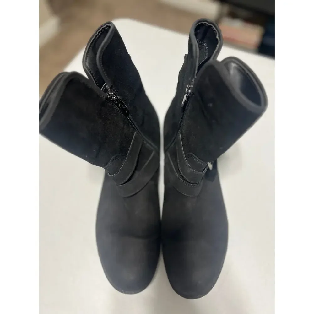 Blondo Tula Water Resistant Suede Moto Buckle Boots 11